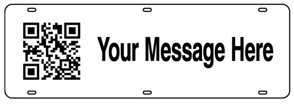 Real Estate Qr Code Sign Rider, 24 GA Steel, 6"H X 18"W