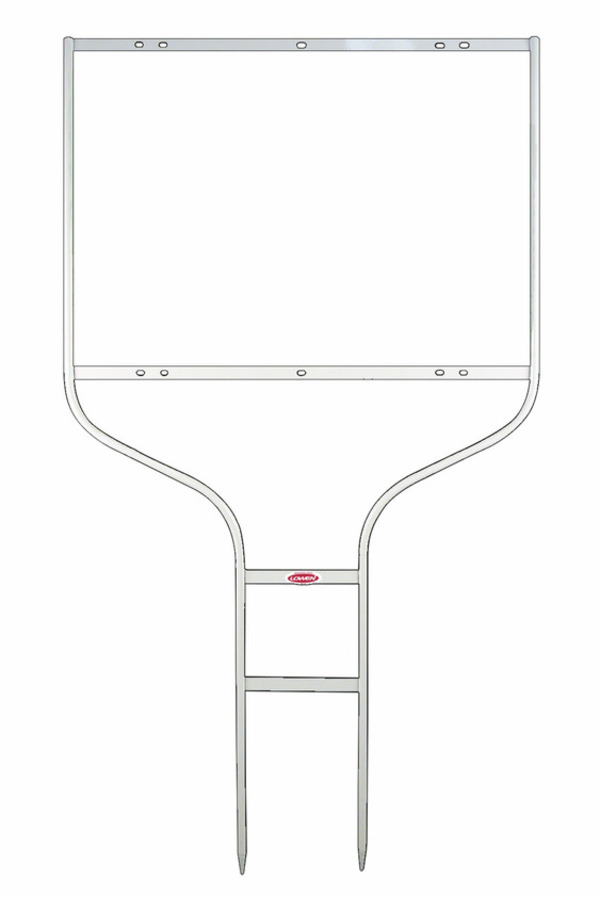 Independent Real Estate Round Rod Sign Frame,  18"h x 24"w - White