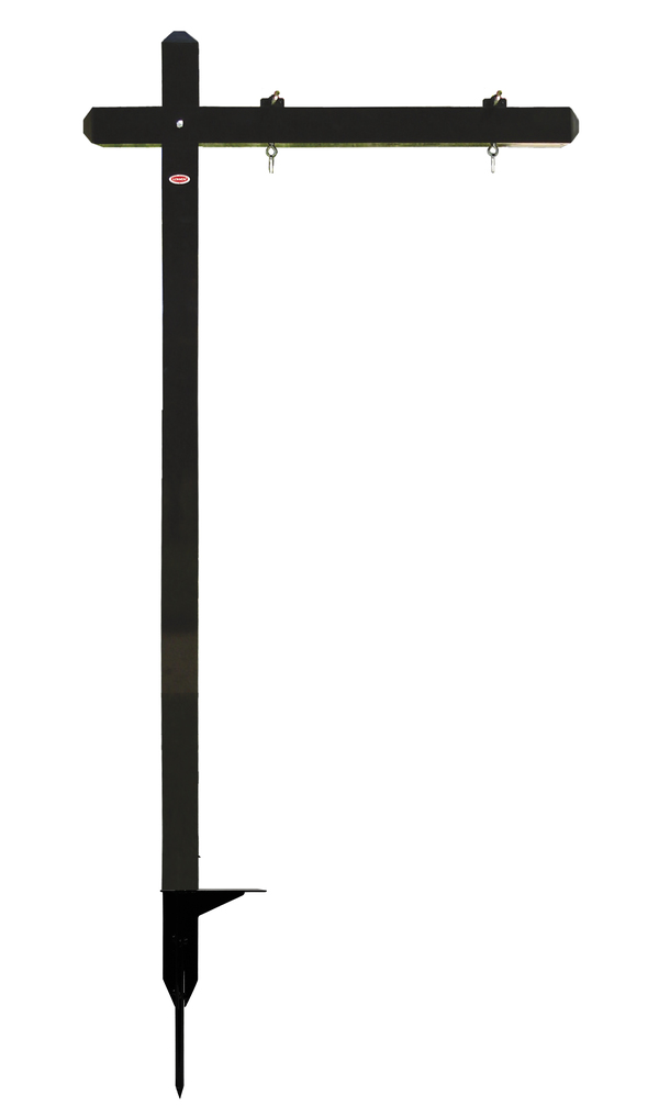 Realty of America Aluminum Sign Post w/ Snap Ground Anchor, 18"h x 24"w Panel - Black
