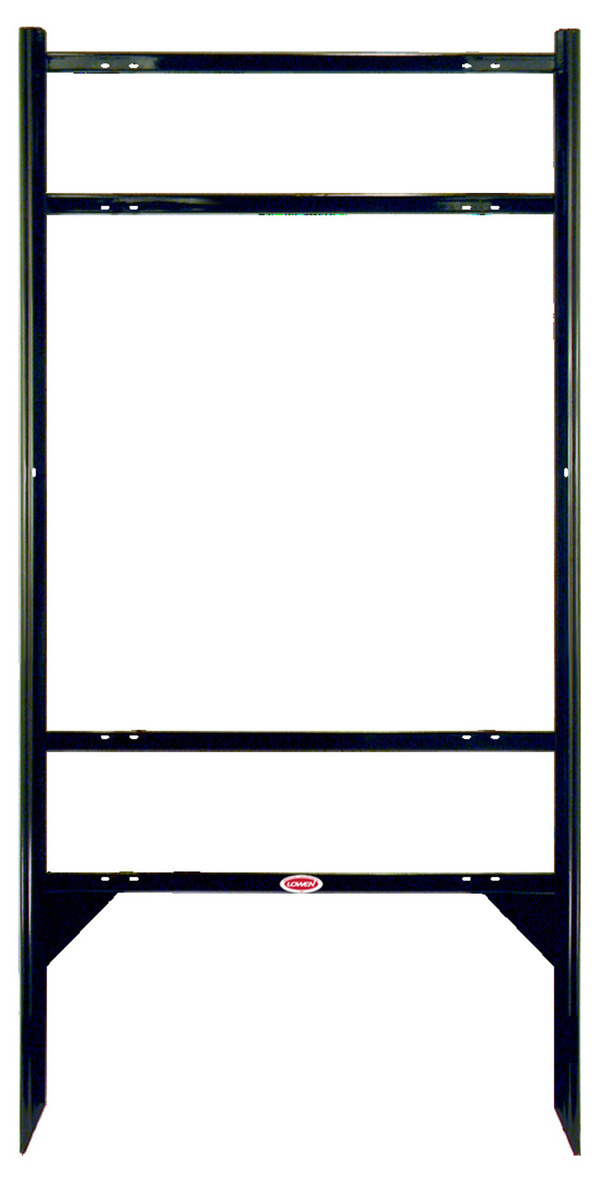 Real Estate One Angle Iron Frame with Two Rider Insert, 24"h x 24"w, Black