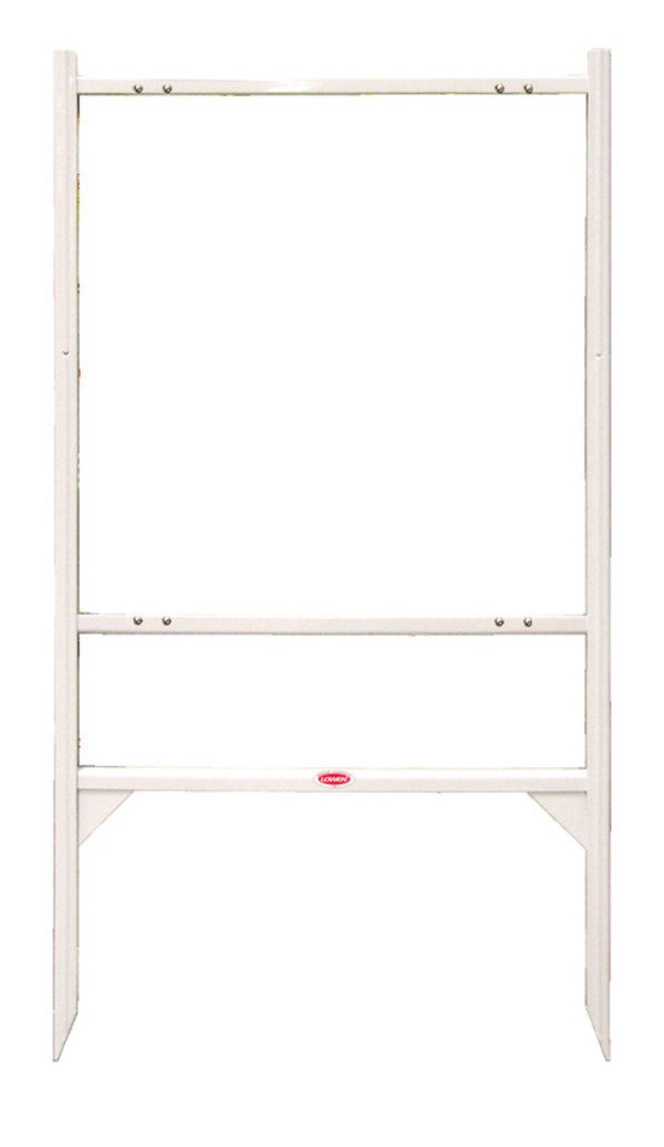 Independent White Angle Iron Frame 24x24