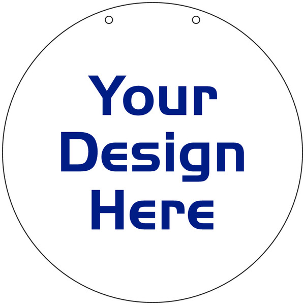 Agent Connection Door Hanger Sign Panel, 14"h x 14"w, 3mm Aluminumm Composite