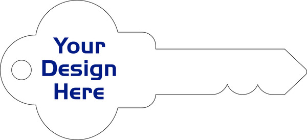 Agent Connection Key Shaped Sign Panel, 16"h x 35"w, 3MM Aluminum Composite