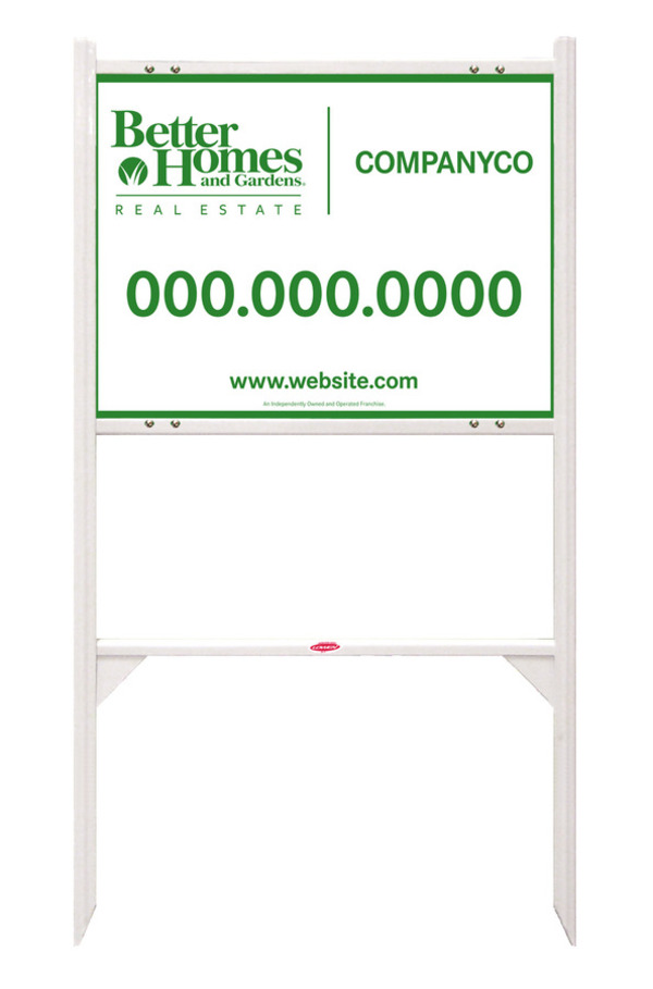 Angle Iron Frame And Sign Panel Unit, 18"H X 24"W