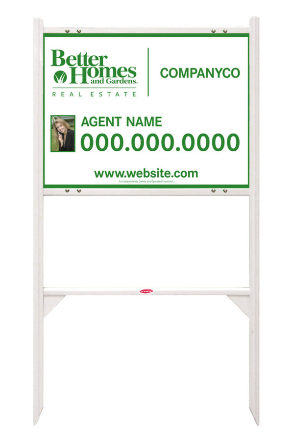 Angle Iron Frame And Photo Sign Panel Unit, 18"H X 24"W