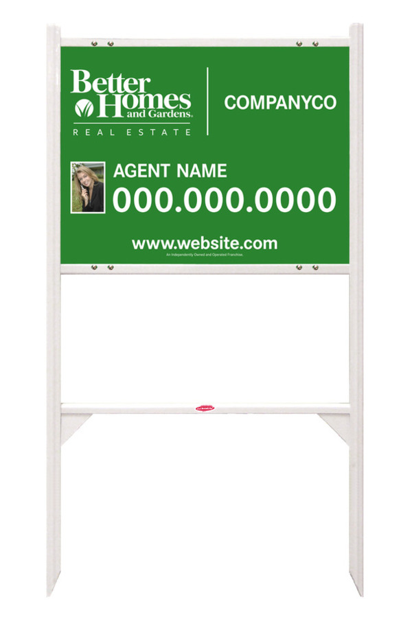 Angle Iron Frame And Photo Sign Panel Unit, 18"H X 24"W