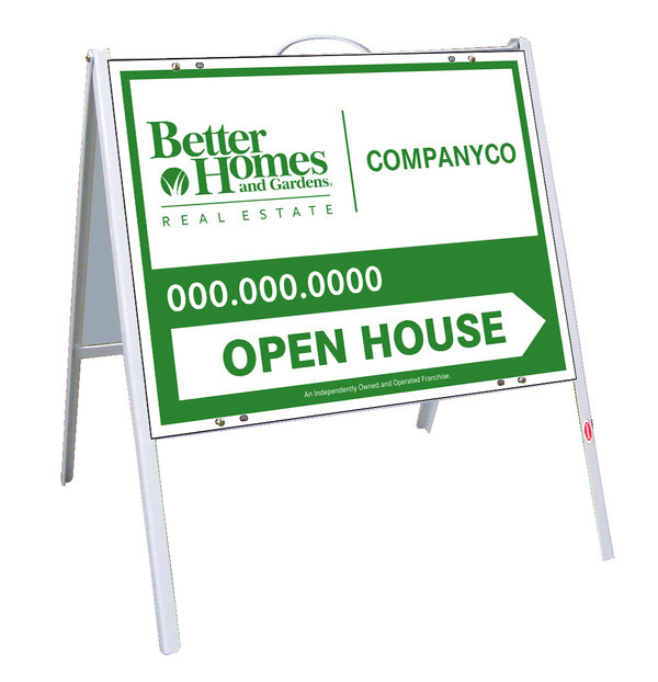 Open House A-Frame And Sign Panel Unit, 18"H X 24"W