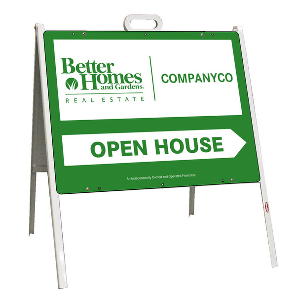 Open House A-Frame Sign And Panel Unit, 24 GA Steel 18"H X 24"W