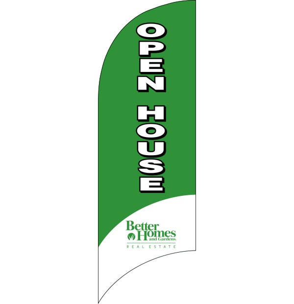 Better Homes and Gardens Real Estate Real Estate Open House Feather Flag only, 7-foot
