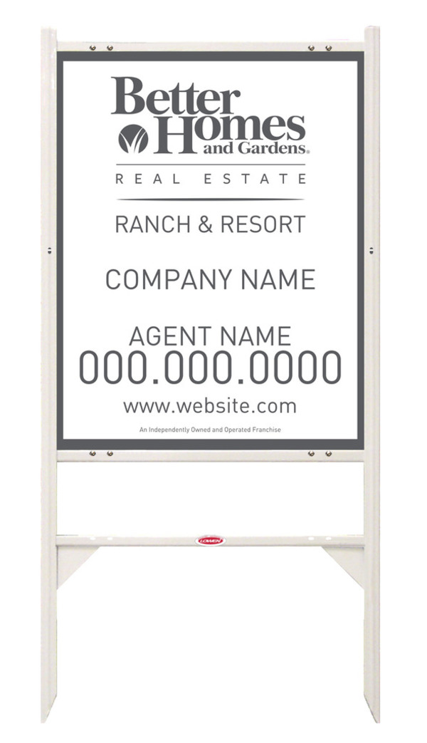 Angle Iron Sign Frame And Panel Unit, 24 GA Steel 30"H X 24W