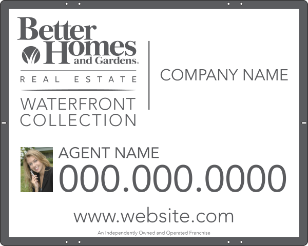 Waterfront Collection Real Estate Photo Panel, 24 GA Steel 24"H X 30"W