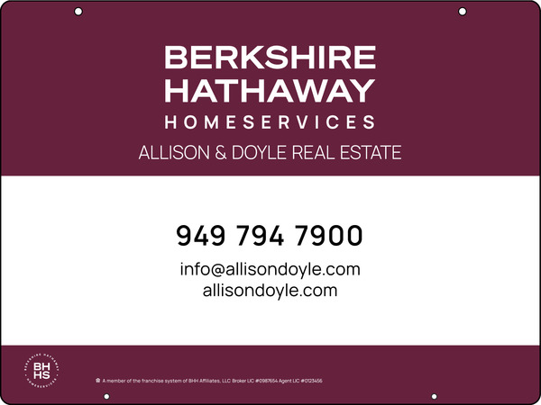 Hanging Office Sign Panel, 18"H X 24"W, Steel