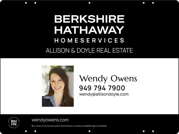 Agent Photo Sign Panel, 18"H X 24", Steel