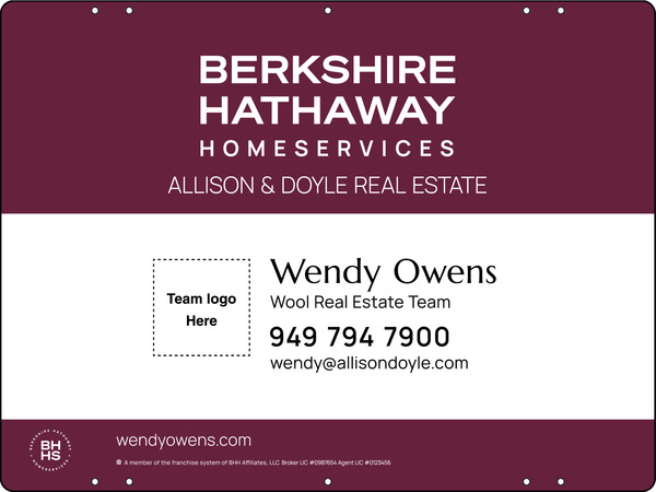 Team Logo Sign Panel, 18"H X 24", Steel