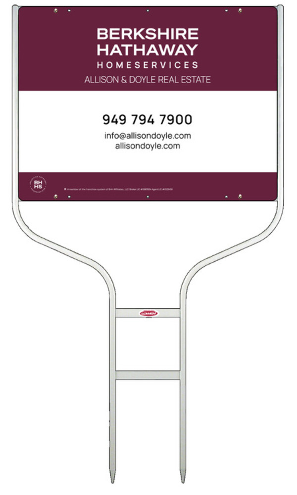 Round Rod Frame And Office Sign Panel Unit, 18"H X 24"W, Steel