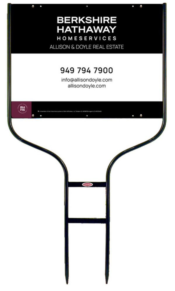 Round Rod Frame And Office Sign Panel Unit, 18"H X 24"W, Steel