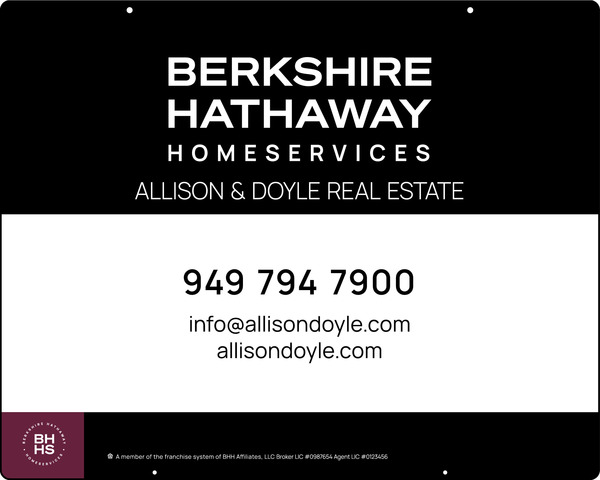 Hanging Office Sign Panel, 24"H X 30"W, Steel