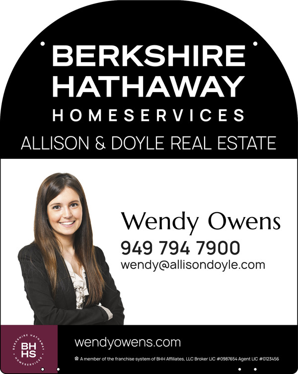 Berkshire Hathaway HomeServices Hanging Yard Arm Dome Cut Out Photo Sign Panel, 30"h x 24"w, 3mm Aluminum Composite