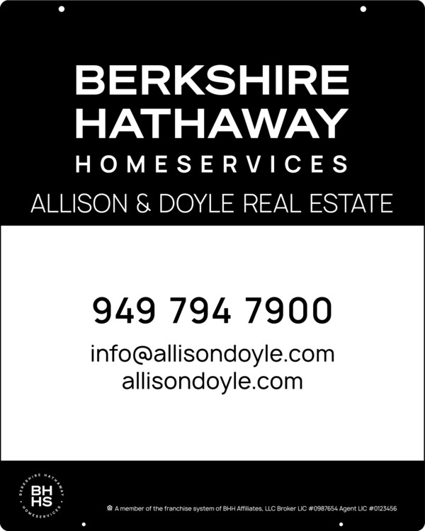 Reflective Hanging Office Sign Panel, 30"H X 24"W, 3mm Aluminum Composite