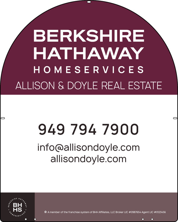 Arc Top Office Sign Panel, 30"H X 24", Steel