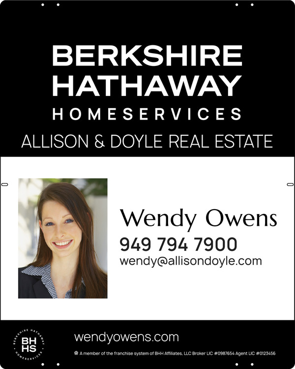 Agent Photo Sign Panel, 30"H X 24", Steel