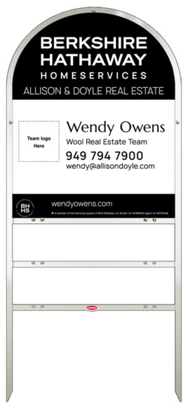 Arc Top Frame W/ 2 Rider Inserts And Team Logo Sign Panel Unit, 30"H X 24"W, Steel