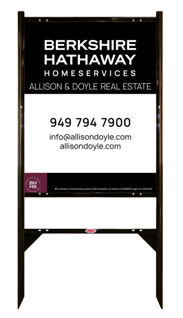 Angle Iron Frame And Office Sign Panel Unit, 30"H X 24"W, Steel