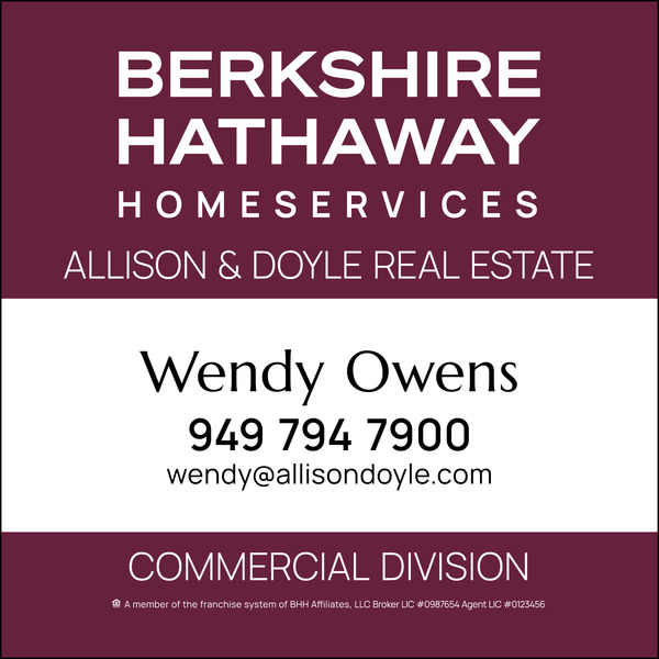 Commercial Division Agent Sign Panel, Sf,  48"H X 48"W, 3mm Aluminum Composite