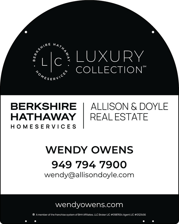 Reflective Hanging Arc Top Agent Sign Panel, 30"H X 24"W, 3mm Aluminum Composite