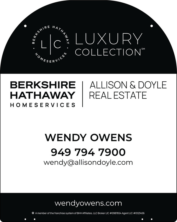 Hanging Yard Arm Dome Agent Sign Panel, 30"H X 24"W, 3mm Aluminum Composite