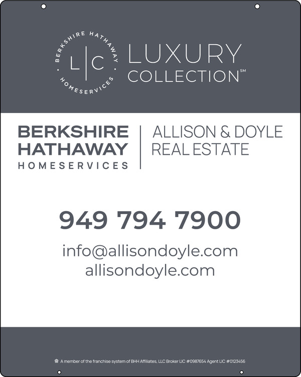 Reflective Hanging Office Sign Panel, 30"H X 24"W, 3mm Aluminum Composite