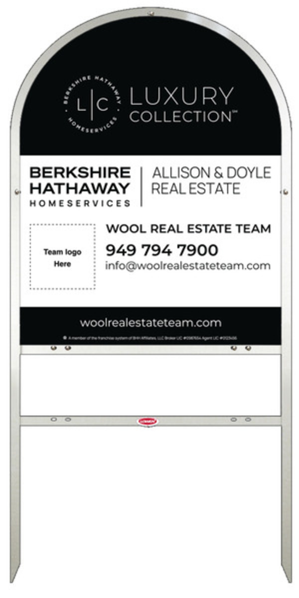 Arc Top Frame W/ 1 Rider Inserts And Team Logo Sign Panel Unit, 30"H X 24"W, Steel