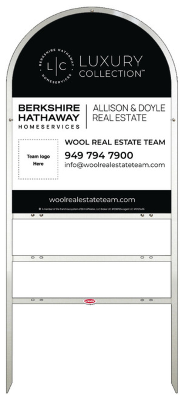 Arc Top Frame W/ 2 Rider Inserts And Team Logo Sign Panel Unit, 30"H X 24"W, Steel