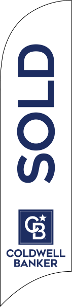 Coldwell Banker&reg; Real Estate SOLD FEATHER FLAG ONLY, 10-foot