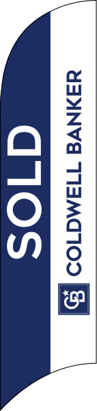 Coldwell Banker&reg; Real Estate SOLD FEATHER FLAG ONLY, 10-foot