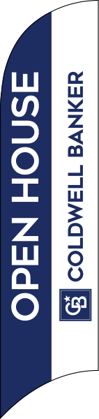 Coldwell Banker&reg; Real Estate OPEN HOUSE FEATHER FLAG ONLY, 10-foot