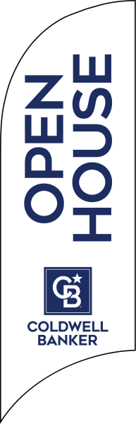 Coldwell Banker&reg; Real Estate OPEN HOUSE FEATHER FLAG ONLY, 7-foot