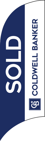 Coldwell Banker&reg; Real Estate SOLD FEATHER FLAG ONLY, 7-foot