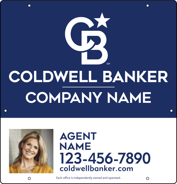 Agent Photo Hanging Sign Panel, 25"H X 24"W, .063 Aluminum