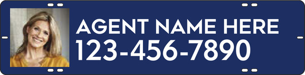 Reflective Agent Photo Sign Rider, 6"H X 24"W, 3mm Aluminum Composite