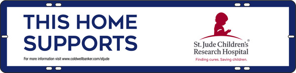 Coldwell Banker&reg; St. Jude Children's Sign Rider, 6"h x 24"w, 3MM Aluminum Composite