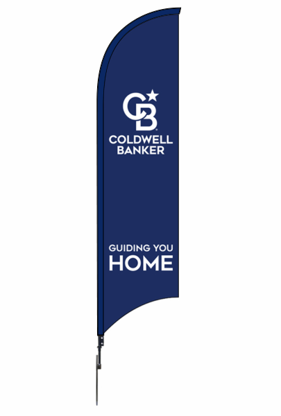 Coldwell Banker&reg; Real Estate FEATHER FLAG AND POLE, 12-foot