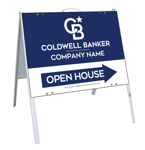A-Frame And Office Open House Sign Panel Unit, 18"H X 24"W, .050 Poly