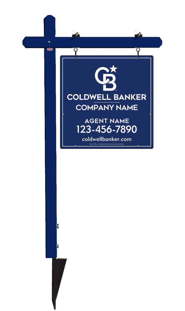 Sign Post And Reflective Agent Sign Panel Unit, 24"H X 24"W, .063 Aluminum