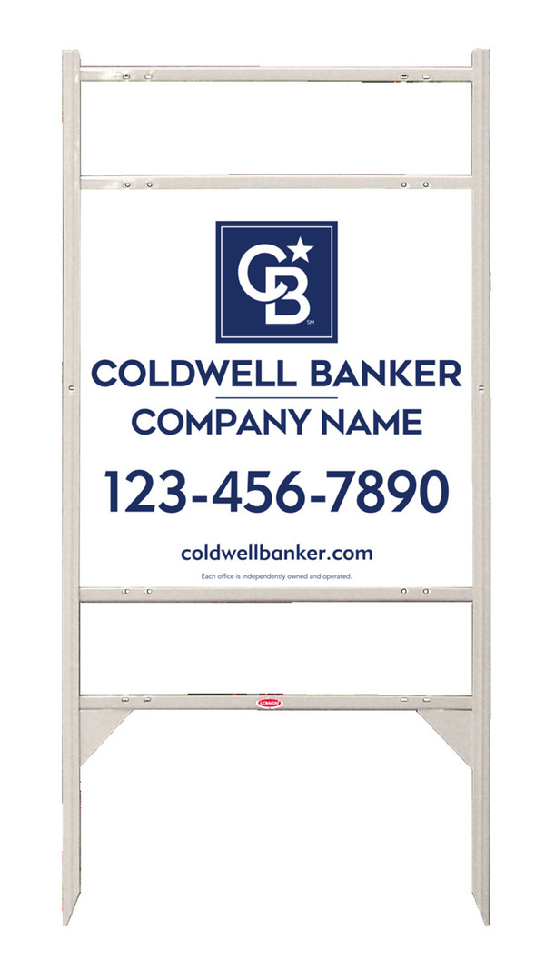 Angle Iron Frame W/ 2 Rider Inserts And Office Sign Panel Unit, 24"H X 24"W, .040 Aluminum