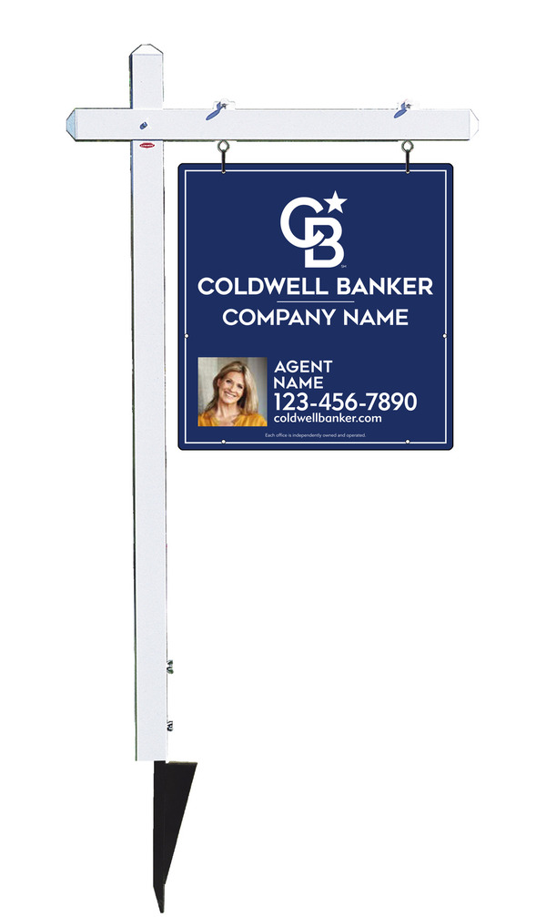 Sign Post And Reflective Agent Photo Sign Panel Unit, 25"H X 24"W, .063 Aluminum