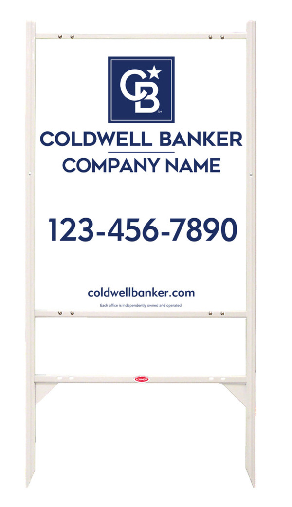 Angle Iron Frame And Reflective Office Sign Panel Unit, 30"H X 24"W, .040 Aluminum