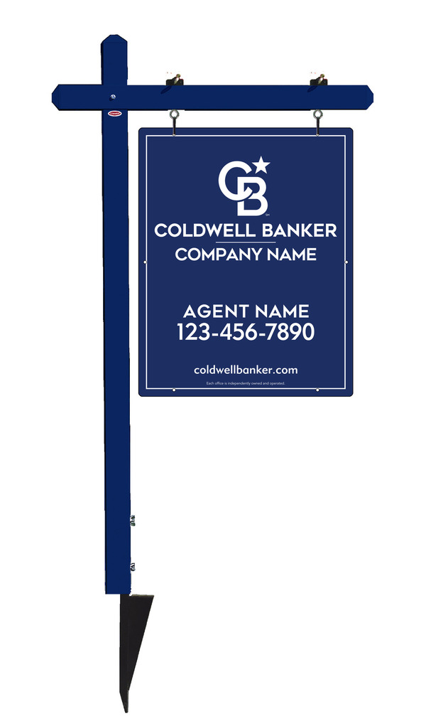 Sign Post And Reflective Agent Sign Panel Unit, 30"H X 24"W, .063 Aluminum