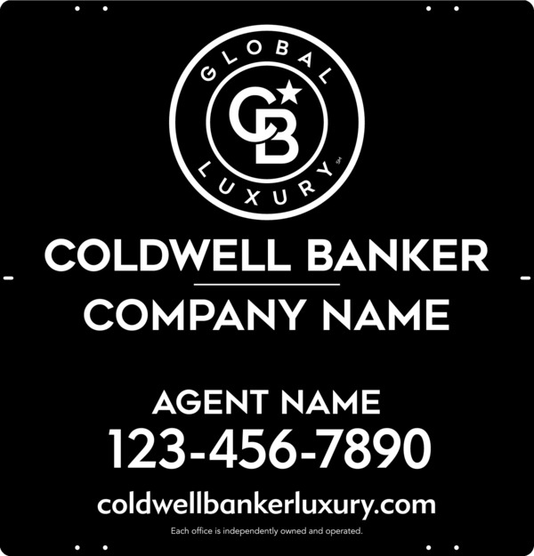 Agent Sign Panel, 25"H X 24"W, 3mm Aluminum Composite