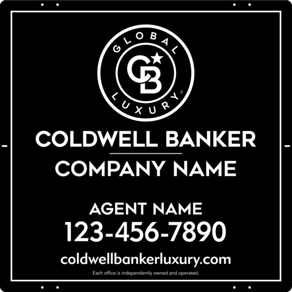 Agent Sign Panel, 24"H X 24"W, 3mm Aluminum Composite